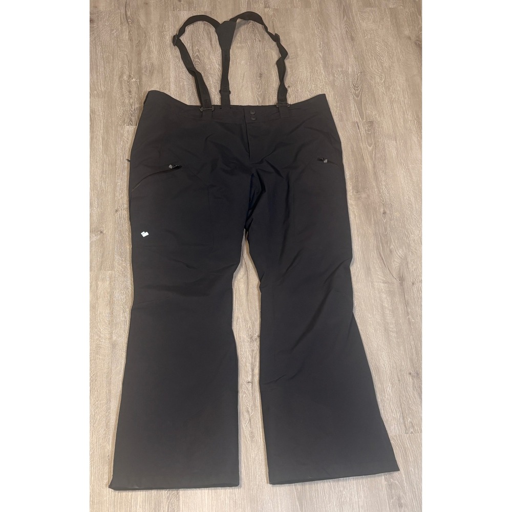 Obermeyer Womens Black Thermore Insulated Snow Ski Pants Bib Size 16
